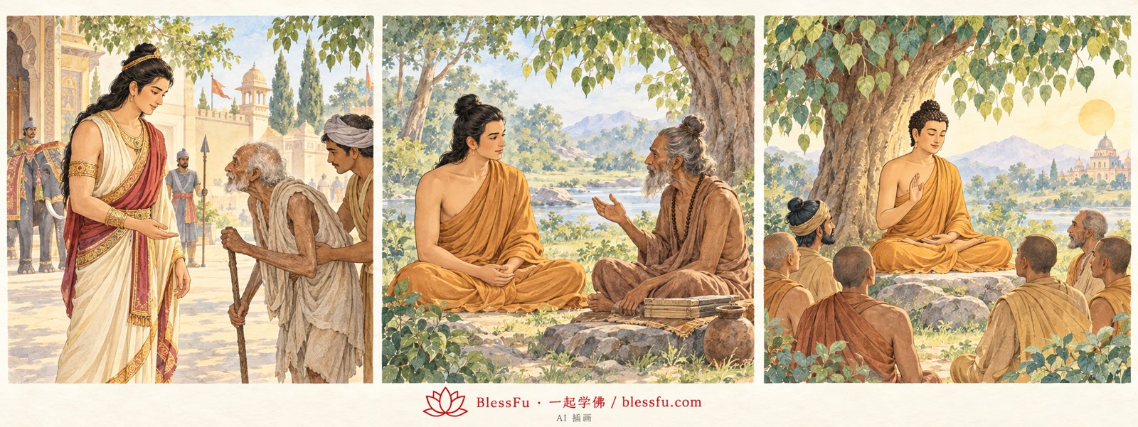 佛陀是谁？ · 课程故事插画
