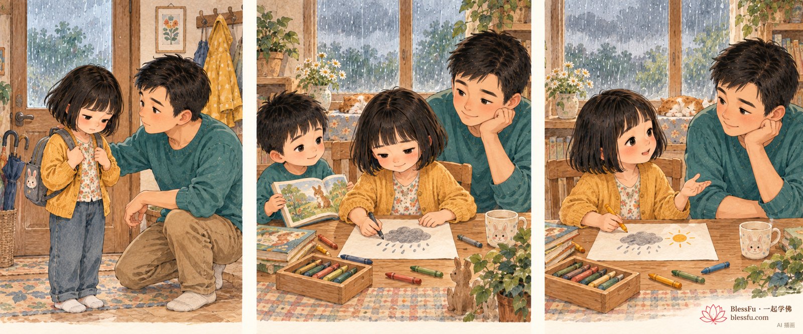 心里也有天气 · 课程故事插画