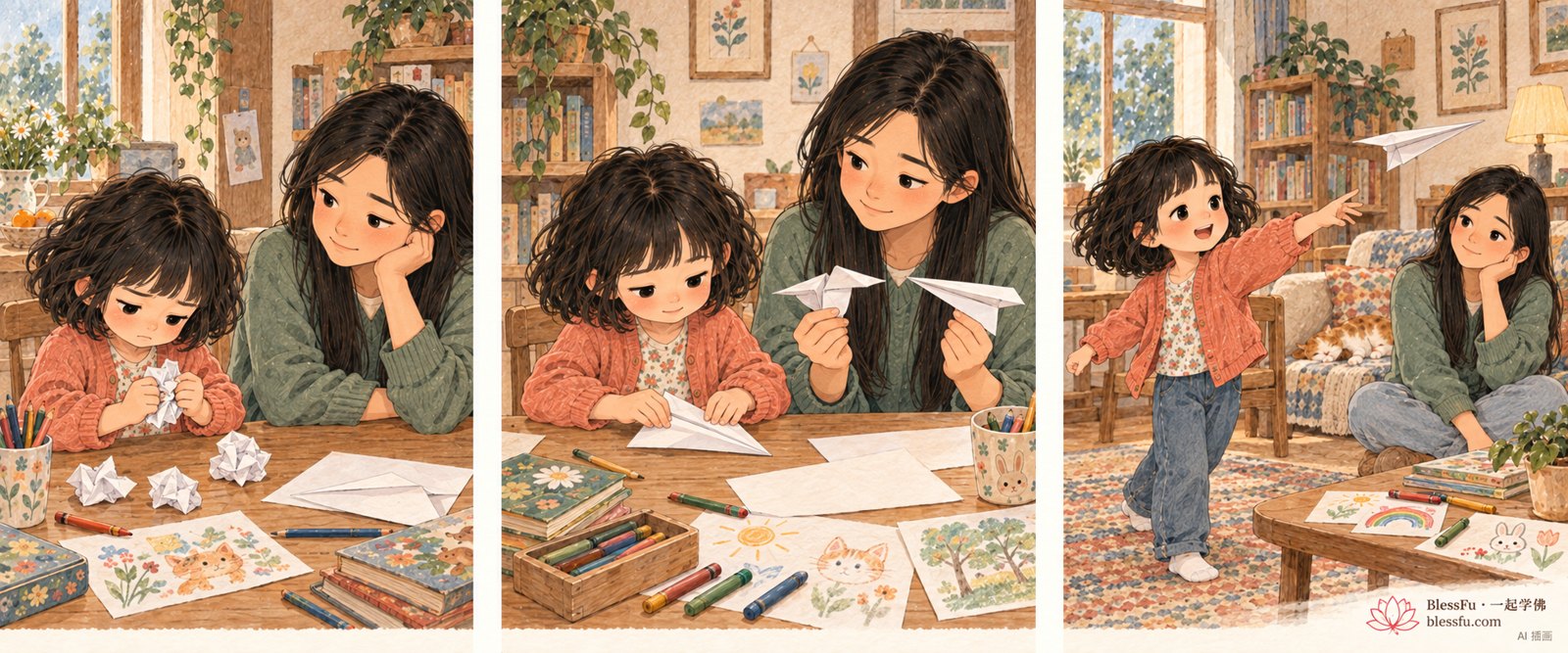 输了，也能再试一次 · 课程故事插画