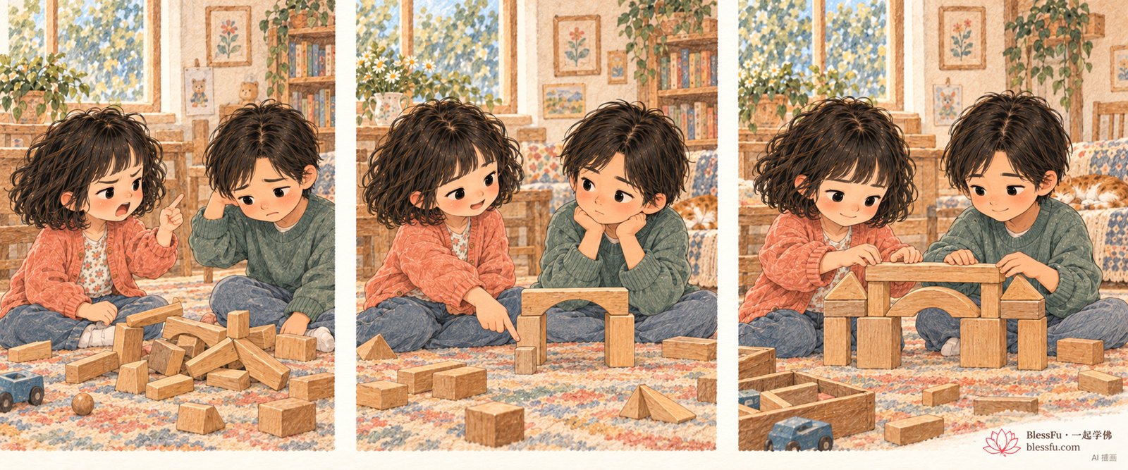 把话说成一座桥 · 课程故事插画