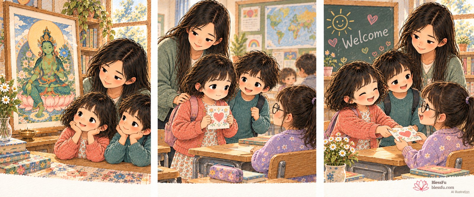 度母：勇气可以是一小步 · 课程故事插画
