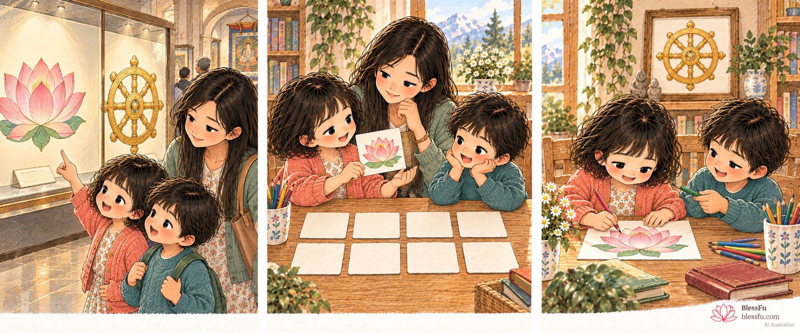 八吉祥的图案 · 课程故事插画