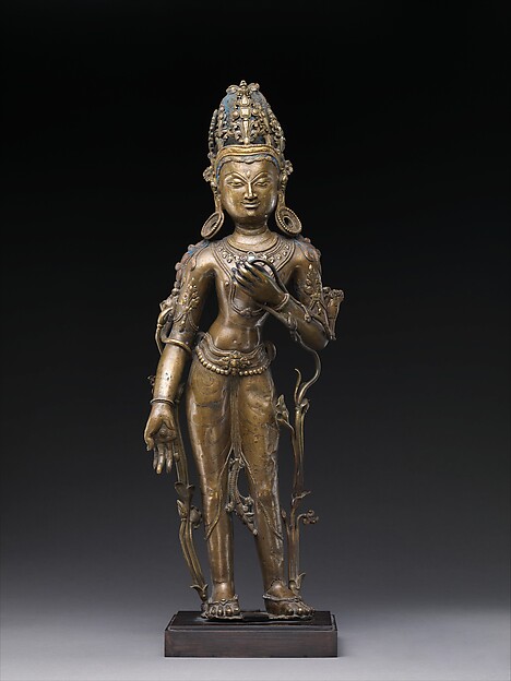 莲花手观音像，12世纪，西藏地区。