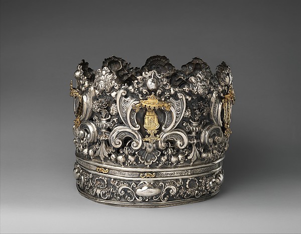 托拉冠饰，约1740—1750年，用于装饰经卷。