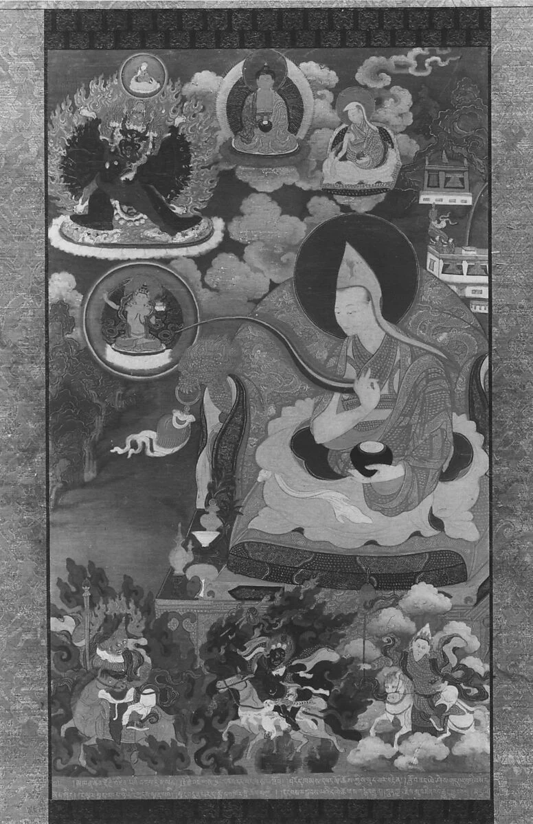 宗喀巴大师传统画像，大都会艺术博物馆藏